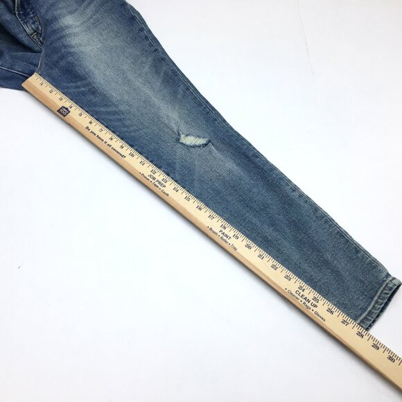 J. Crew Women's Jeans 10" High Rise Toothpick Distressed size 29 length 28" - Picture 7 of 9